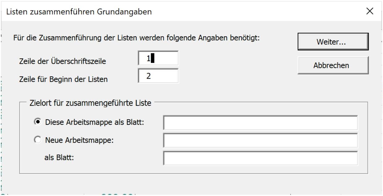 Leistungen Excel Add-in mit Teilergebnissen auf einzelnen Blättern und Zeitersparnis durch automatische Listenzusammenführung